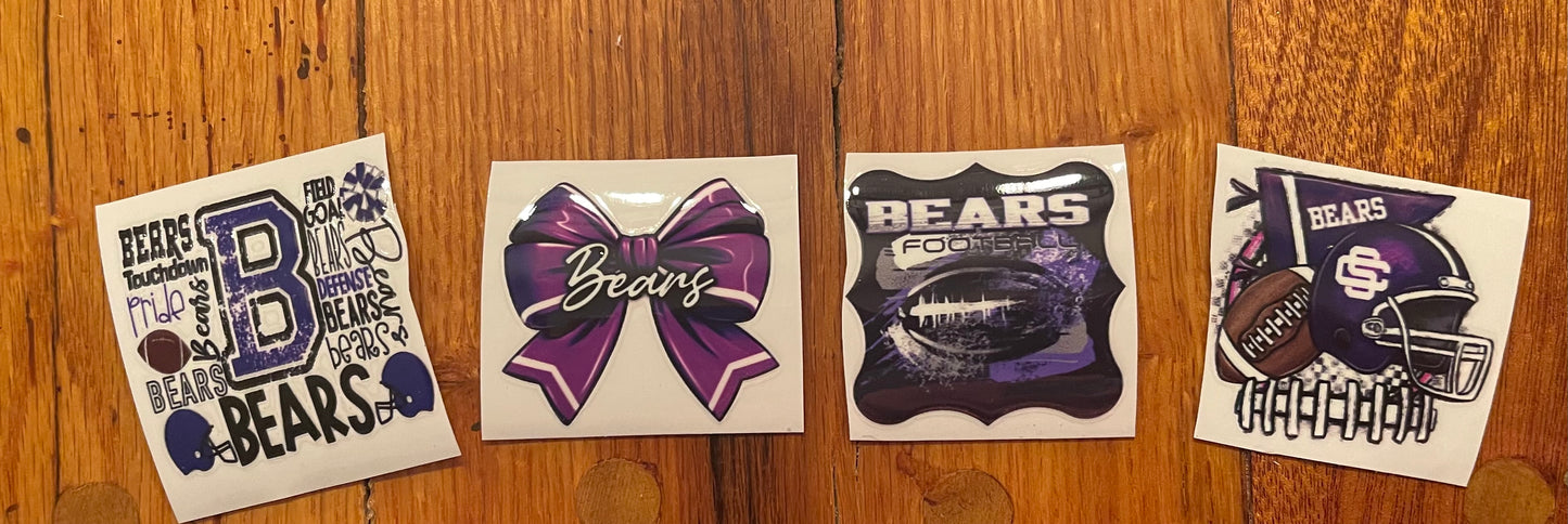 Water Bottle Stickers 1x1in (4pack)