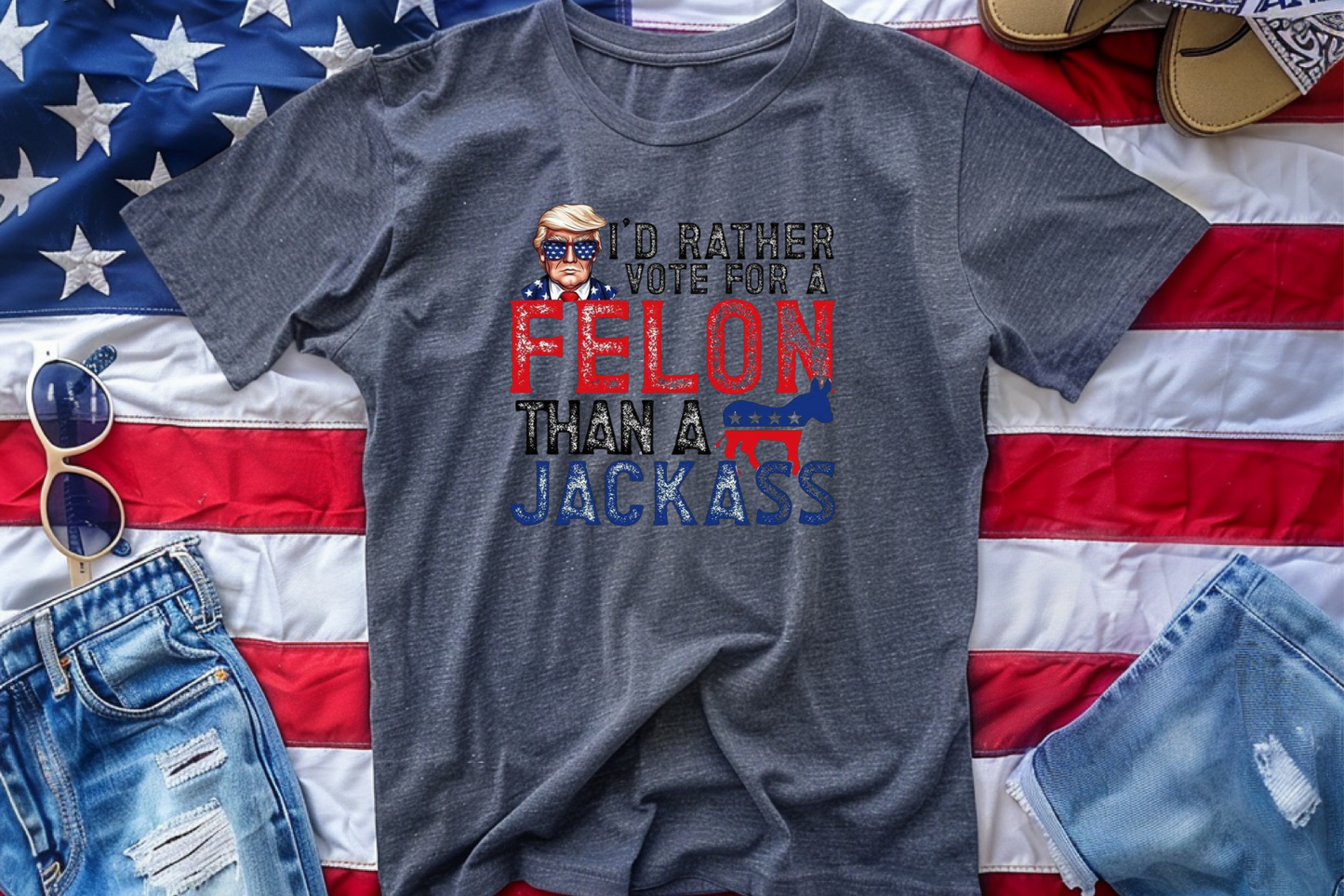 Vote For a Felon T-shirt