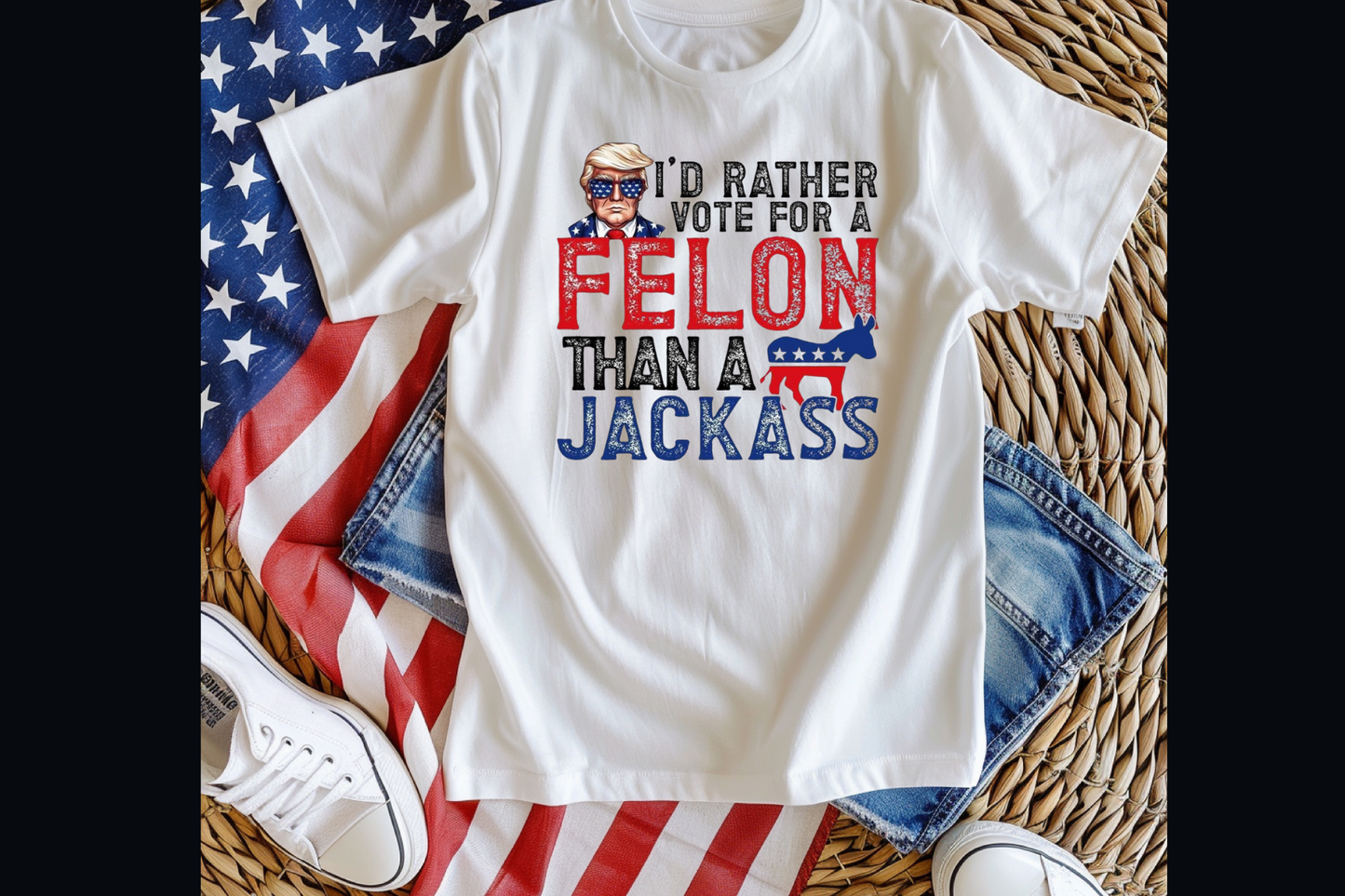Vote For a Felon T-shirt