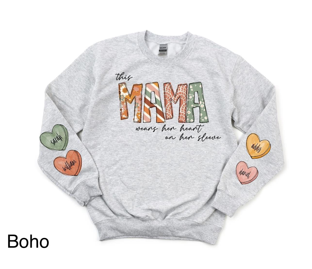 Mama / Nana Hearts Sweatshirt