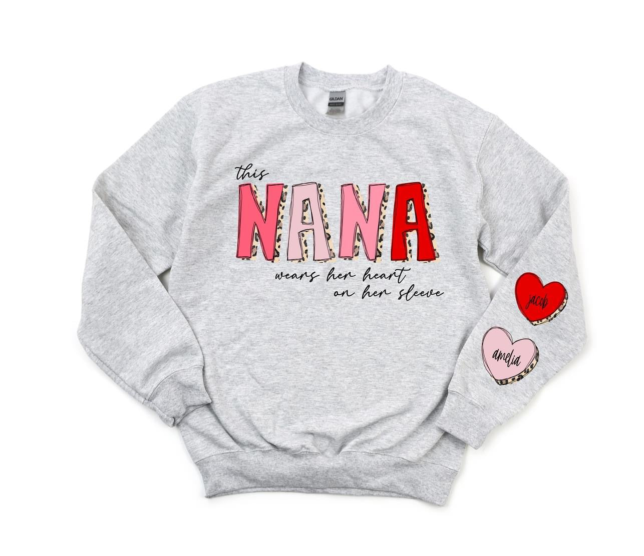 Mama / Nana Hearts Sweatshirt