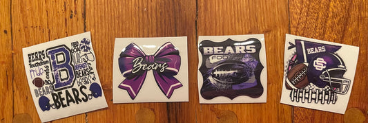 Water Bottle Stickers 1x1in (4pack)