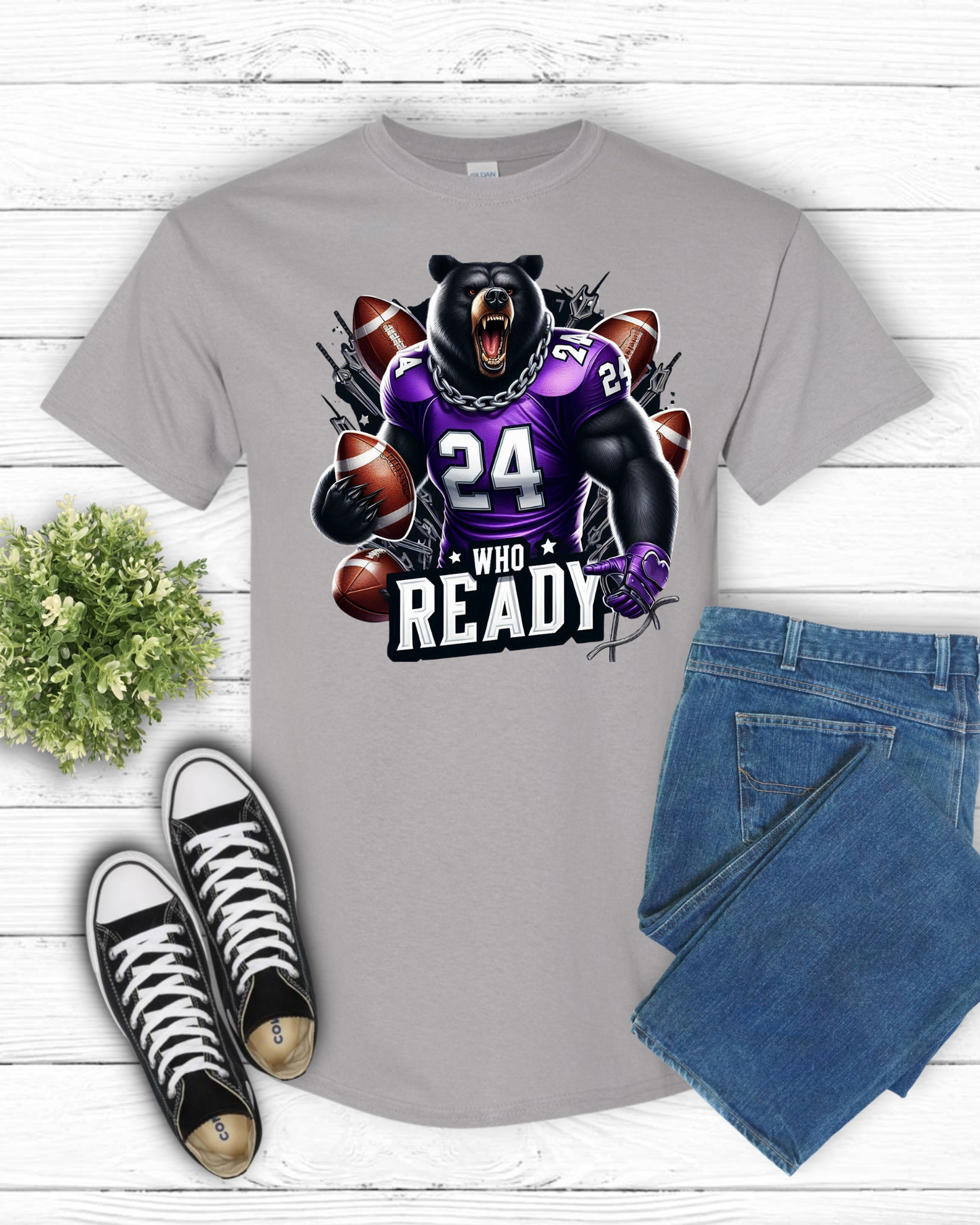 "Who Ready" Sevierville Bears Grasscutter T shirt 1