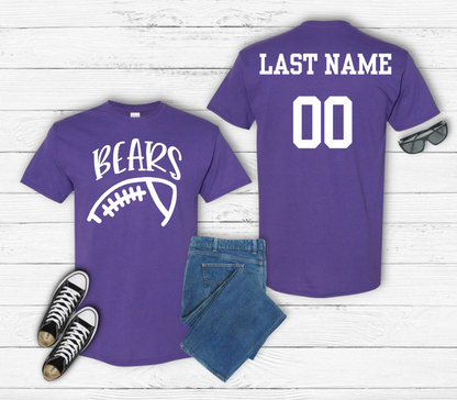 Bears Football Customizable T Shirt