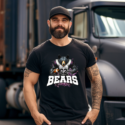 Bears Football Graphic T Shirt