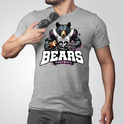 Bears Football Graphic T Shirt