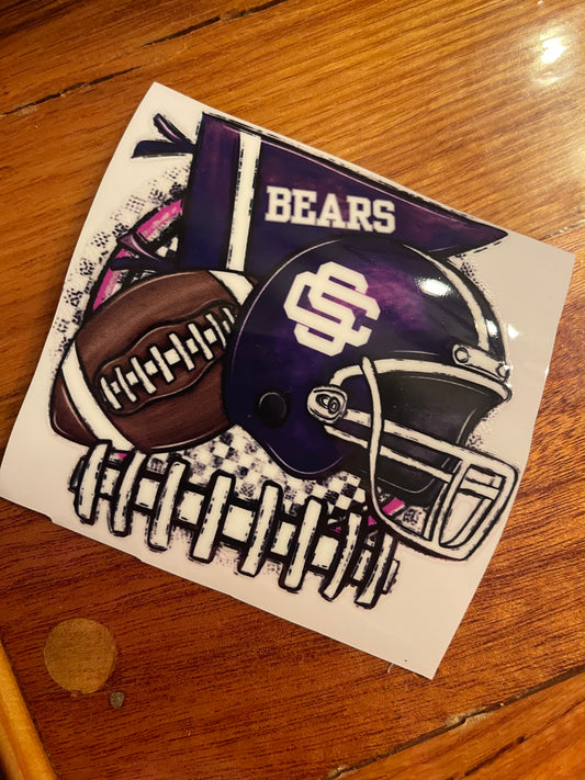 Bears Decals 3x5in