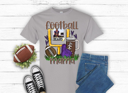 Football Mama Personalized T Shirt