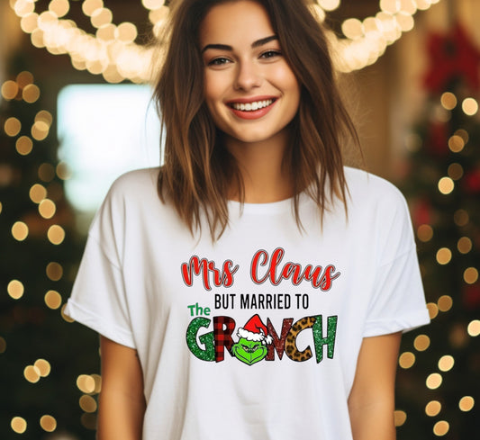 I Married The Grinch T-shirt