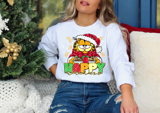 Happy Holidays Garfield Sweatshirt