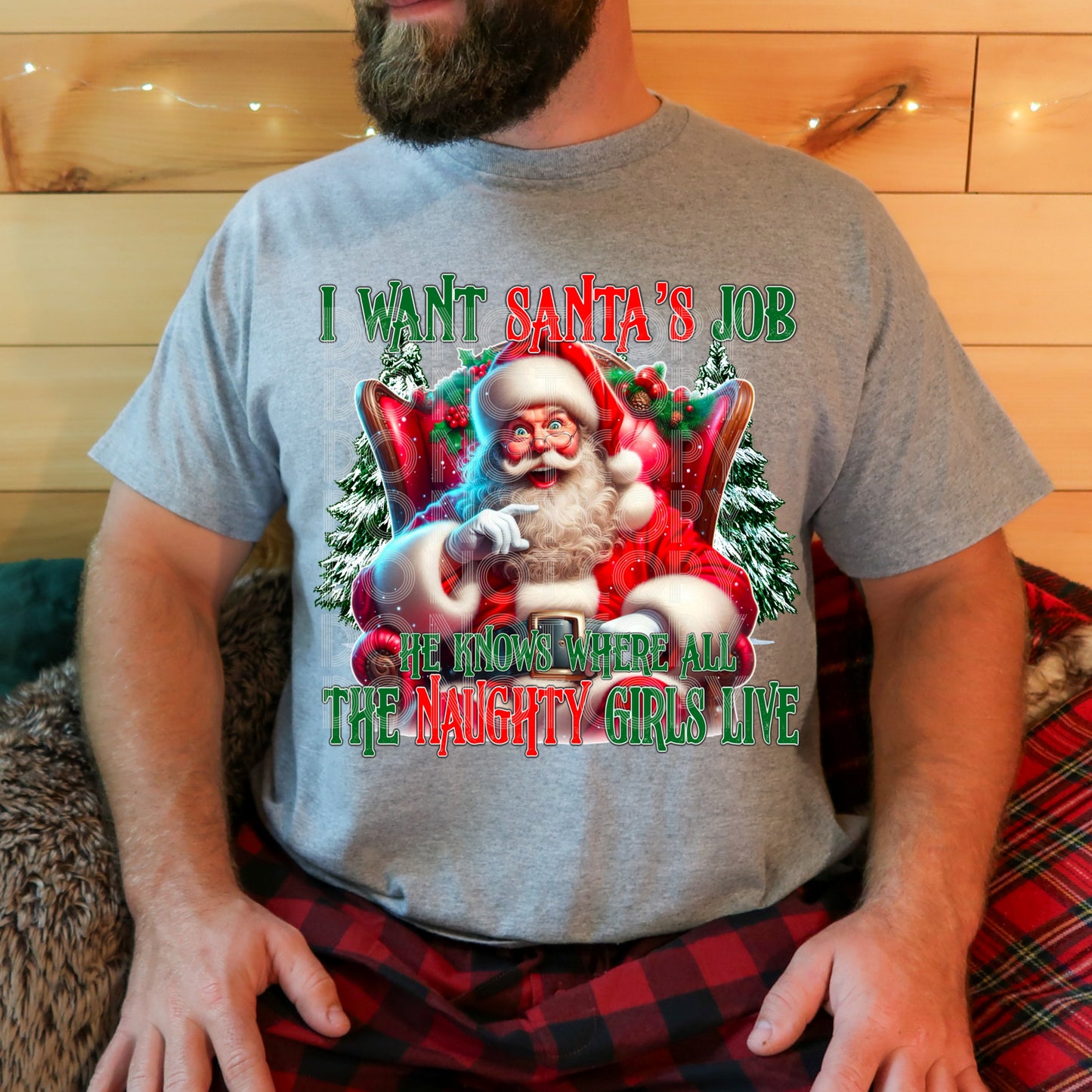 Santa Knows Where the Naughty Girls Are T Shirt